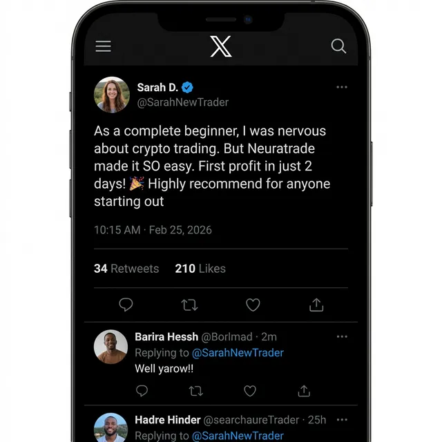 Tweet from @SarahNewTrader about beginner experience